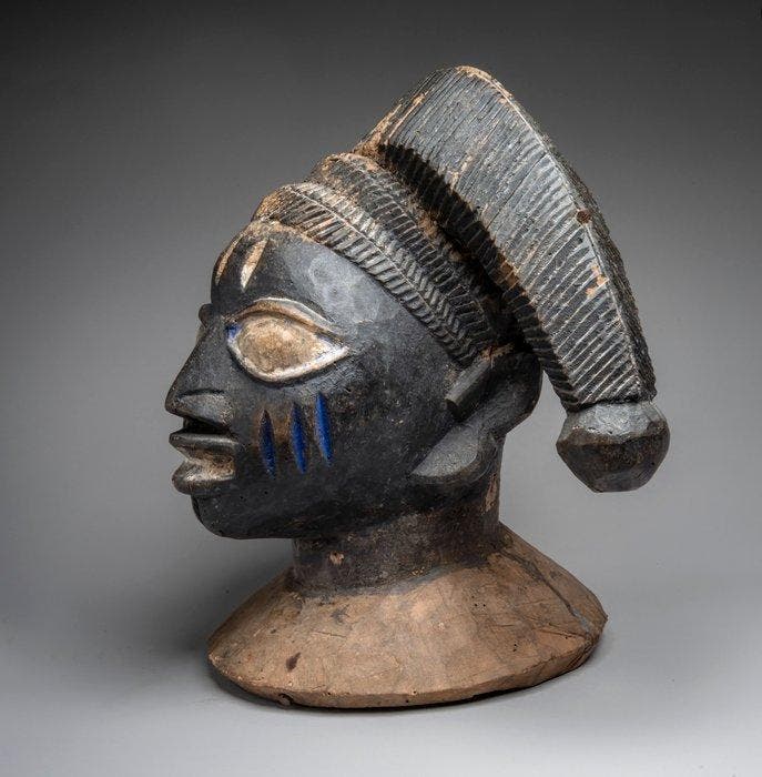 Cimier van de Egungun-dans - Yoruba - Nigeria, Antiquités & Art, Art | Art non-occidental