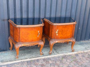 Table de chevet (2) - Bois, Verre