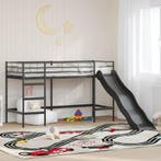 vidaXL Kinderen Loft Bed Frame met Glijbaan Zwart en, Verzenden, Nieuw
