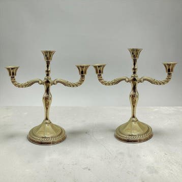 Kandelaber Modernisten - Verzilverd messing