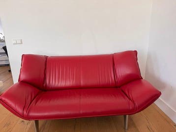 Leolux - Canapé - tango - Cuir, Aluminium - Leolux 2 places