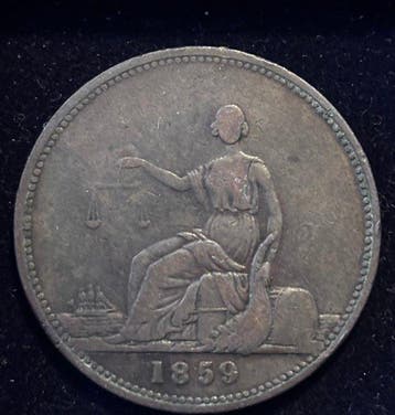 Australië. Victoria. 1 Penny 1859 Peace & Plenty, Postzegels en Munten