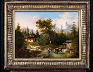 Franz Barbarini (1804-1873) - Gebirgslandschaft mit