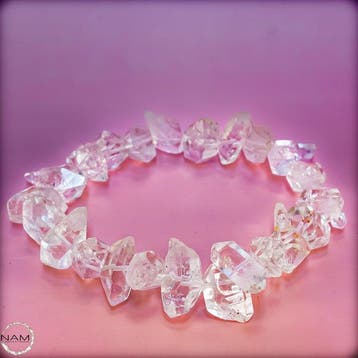 Zeer zeldzame natuurlijke Herkimer-diamant Armband 248,25ct-