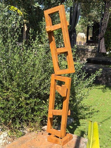 Ana Lucia B.M - Sculpture Corten - XXL - NO Reserve