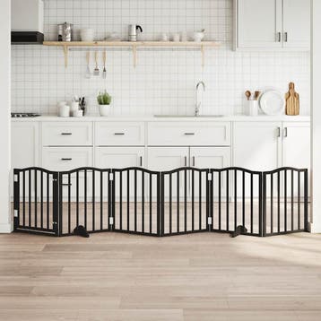 vidaXL Hondenhek inklapbaar 6 panelen 300 cm populierenhout, Verzenden