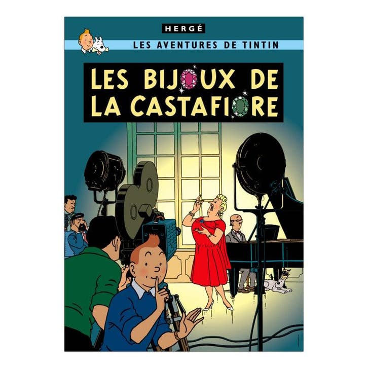 Kuifje De Juwelen van Bianca Castafiore Poster 50 x 70 cm, Verzamelen, Stripfiguren, Nieuw, Ophalen of Verzenden