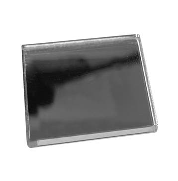 Set van 30 kleine vierkante spiegeltjes (3x20x20 mm, zilver, Verzenden