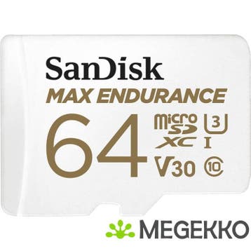 SanDisk Max Endurance 64GB MicroSDXC Geheugenkaart, Computers en Software, Verzenden, Nieuw