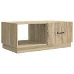vidaXL Salontafel Sonoma Eiken 90 x 50 x 37 cm Bewerkt hout, Verzenden, Nieuw