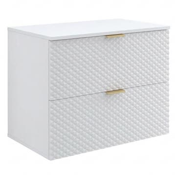 Wastafelkast Borneo 80 x 49 x 63 cm – Wit Mat, Verzenden, Nieuw