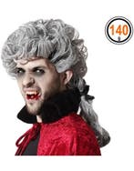 grijze middeleeuwse vampier pruik, Ophalen of Verzenden, Nieuw