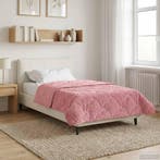 vidaXL Winter Duvet Roze 155 x 200 cm Microvezel en Teddy, Verzenden, Nieuw