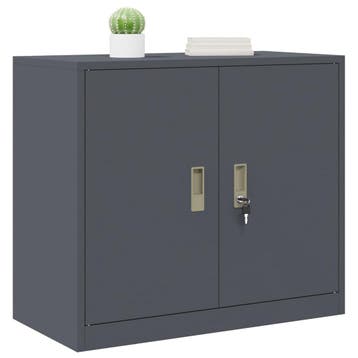 vidaXL Opbergkast Antraciet 80 x 40 x 70 cm Staal, Huis en Inrichting, Verzenden, Nieuw