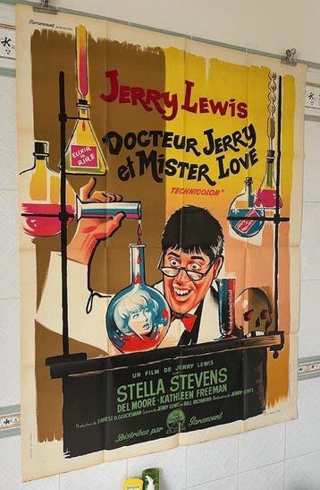 The nutty professor (1963) Jerry Lewis - French poster, Nieuw