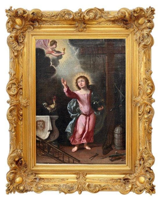 Carlo Cignani (1628-1719), Ambito di - San Giovanni, Antiek en Kunst, Kunst | Schilderijen | Klassiek