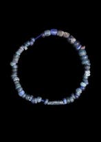 Oud-Romeins Donkerblauw glas Kralenarmband (Zonder