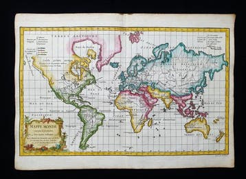 World Map - Wereldkaart / Aardse plenisfeer /, Nieuw