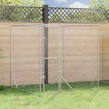 vidaXL Hondenkennel voor buiten 2x2x2 m gegalvaniseerd staal, Verzenden, Nieuw