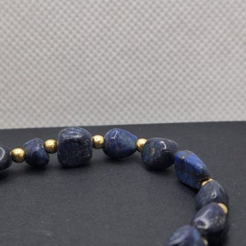 Pierre naturelle. lapis-lazuli. - Bracelet