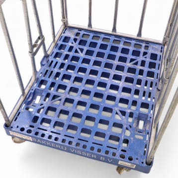 Gebruikte 3-Heks rolcontainer klemhekken, Ophalen of Verzenden
