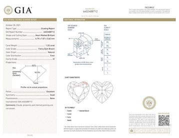 Hanger - 14 karaat Geel goud - 1.20ct. tw. Diamant