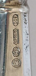 Ménagère (2) - Argent 800 - Style San Marco