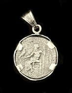 Oud-Grieks Zilver Coin pendant - 2.8 cm