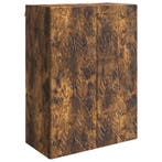 vidaXL Wandkast Gerookt eiken 66 x 34,5 x 90 cm Bewerkt hout, Huis en Inrichting, Kasten | Overige, Verzenden, Nieuw