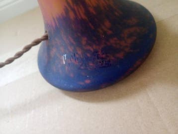 Müller Frères Lunéville - Lamp - te restaureren -