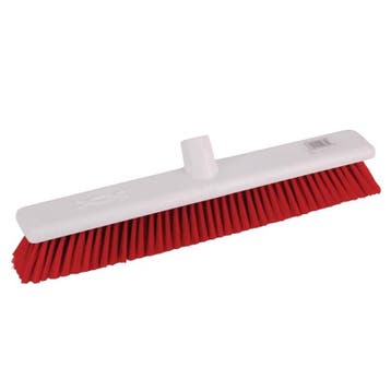 Zachte hygiënische bezem 45cm rood | Machine wasbaar tot, Verzenden, Nieuw in verpakking