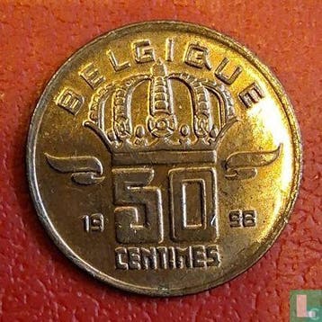 België 50 centime 1998 (FRA - misslag), Postzegels en Munten, Verzenden, Losse munt