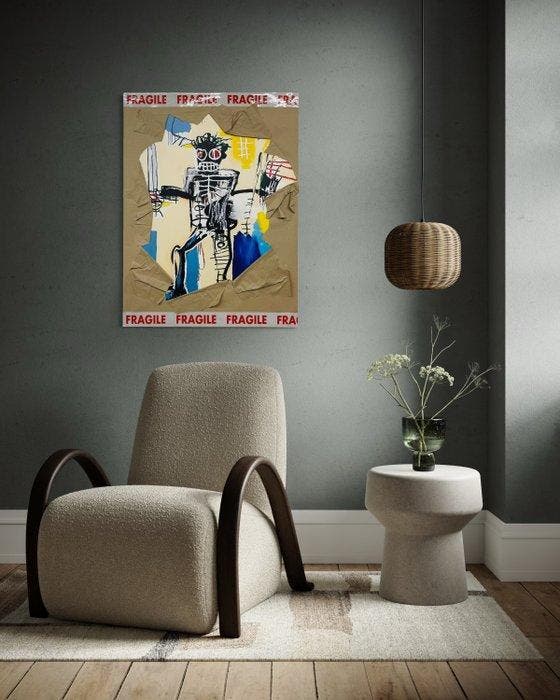 AIIROH - Escape From The Museum - Warrior by Basquiat, Antiquités & Art, Art | Objets design
