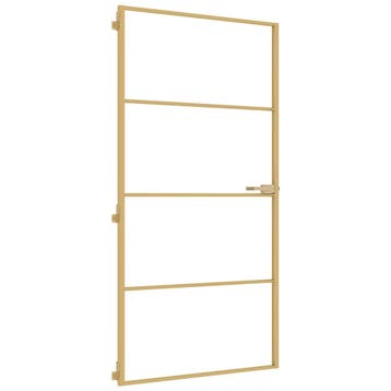 vidaXL Binnendeur smal 102,5x201,5 cm gehard glas en, Doe-het-zelf en Bouw, Deuren en Vliegenramen, Verzenden, Nieuw