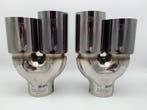 Set Sierstukken black pearl RVS Dubbel Rond – versprongen –, Ophalen of Verzenden