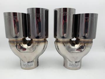 Set Sierstukken black pearl RVS Dubbel Rond – versprongen –, Ophalen of Verzenden