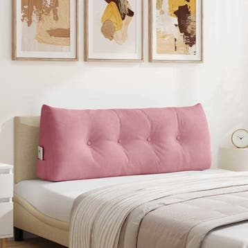 vidaXL Rugkussen Roze 120 x 24 x 50 cm Fluweel, Verzenden, Nieuw