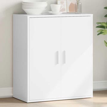 vidaXL Dressoir 79x38x80 cm bewerkt hout wit, Verzenden
