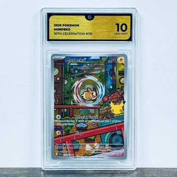 Pokémon Graded card - Morpeko 135 - 30th Anniversary –, Nieuw