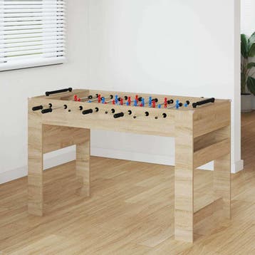 vidaXL Tafelvoetbal Sonoma Eik 125 x 60,5 x 80 cm Bewerkt, Verzenden