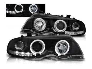Angel Eyes koplampen Black geschikt voor BMW E46 Coupe, Verzenden