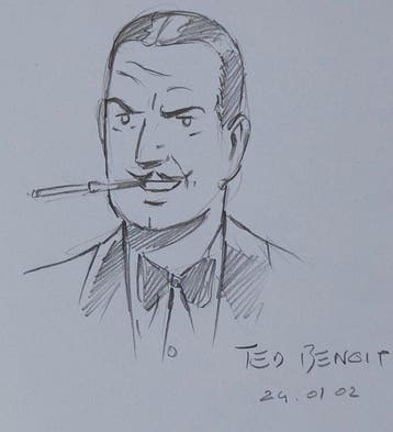 Ted Benoit - 1 Pencil drawing - Blake & Mortimer - Olrik -