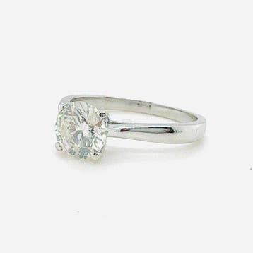Verlovingsring - 14 karaat Witgoud, 14 kt. - 1.22ct. tw.