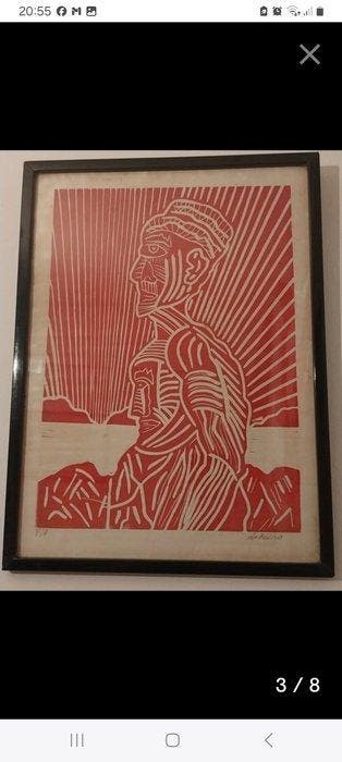 José Lodeiro (1030-1996) - Vientre Habitado 1956 Ria De Vigo, Antiek en Kunst