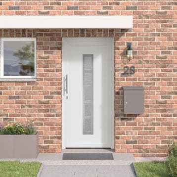 vidaXL Voordeur 98 x 200 cm PVC Wit, Verzenden