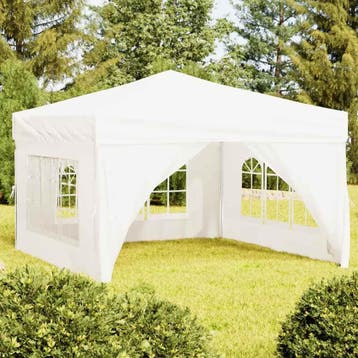 vidaXL Partytent inklapbaar met zijwanden 3x3 m wit, Verzenden