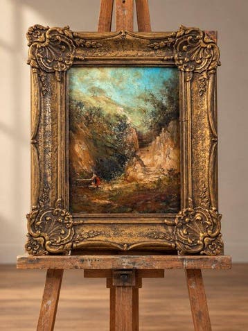 Neapolitan School (XIX), signed “Consalvo Carelli -
