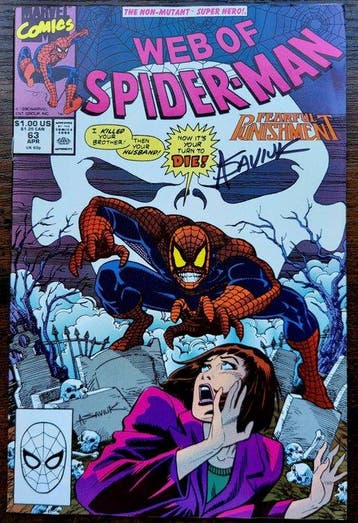 Lots 3 comics signed Marvel Vintage 1990-1992 - Signed + COA, Boeken, Nieuw
