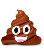 poop emoji opblaasbaar 122x108x28cm, Ophalen of Verzenden, Nieuw