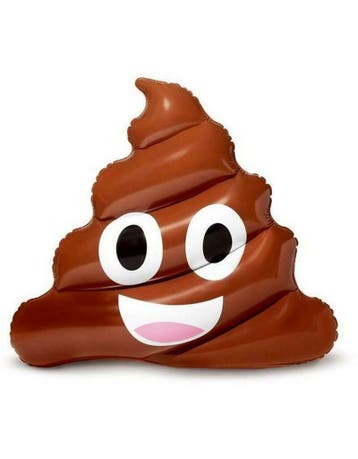poop emoji opblaasbaar 122x108x28cm, Ophalen of Verzenden, Nieuw